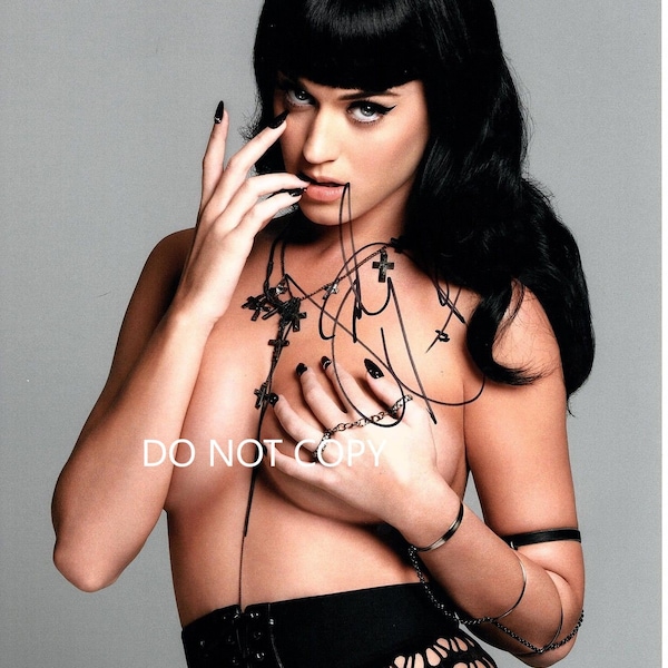 KATY PERRY 8 x10" (20x25 cm) Foto autografata autografata firmata a mano