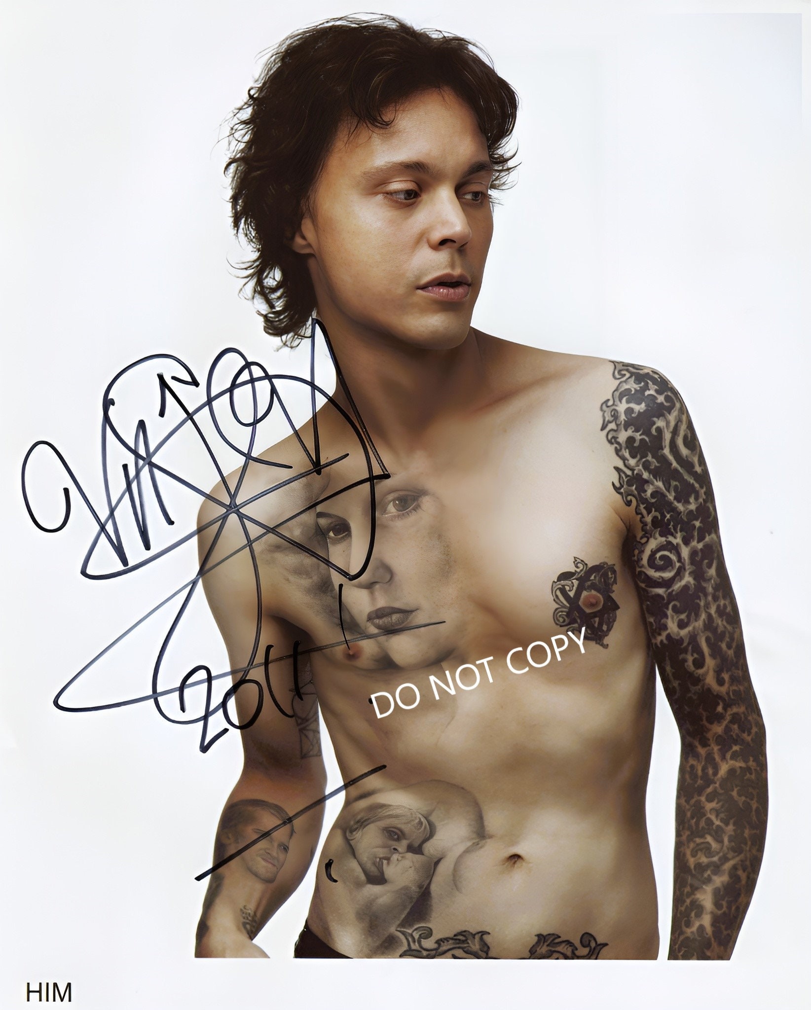 Ville Valo Him 8 X10 20x25 Cm Autographed Hand Signed Photo - Etsy Australia