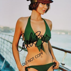 SEXY Catherine Bell in Tiny Leopard Print Bra and Panty Set 8 x 10 Photo at  's Entertainment Collectibles Store