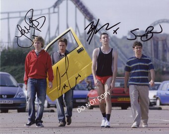 THE INBETWEENERS  8 x10" (20x25 cm) Autographed Hand Signed Photo