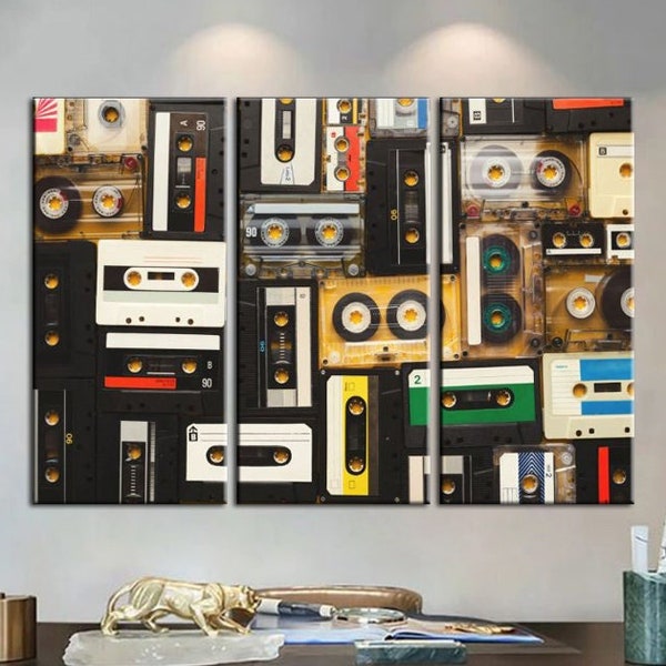 Large Cassette Tape Wall Art Etsy
