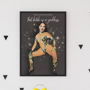 Sasha Colby Print, That Bitch is a Goddess, Your Drag Queen's Favorite Drag Queen, RuPauls Drag Race, Ru Paul, RPDR, RPDR Season 15 Winner