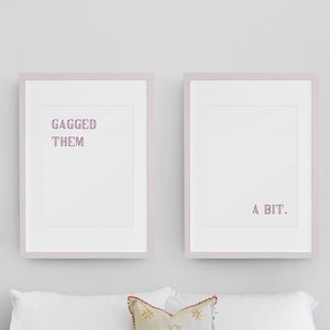 Luxx Noir London &quot;Gagged them a bit&quot; Set of 2 prints, Ru Paul&#39;s Drag Race, Drag Race Print, RPDR, LGBTQ, Drag Queen, Gay, Black Art