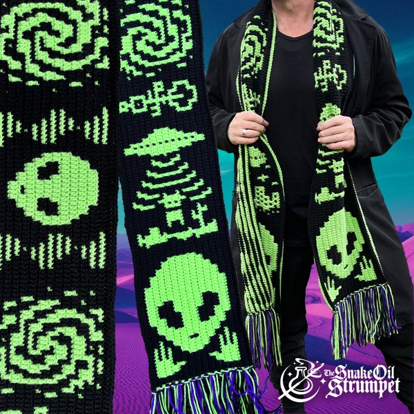 SoS Scarfmania Aliens! Mosaic Crochet Pattern Collection