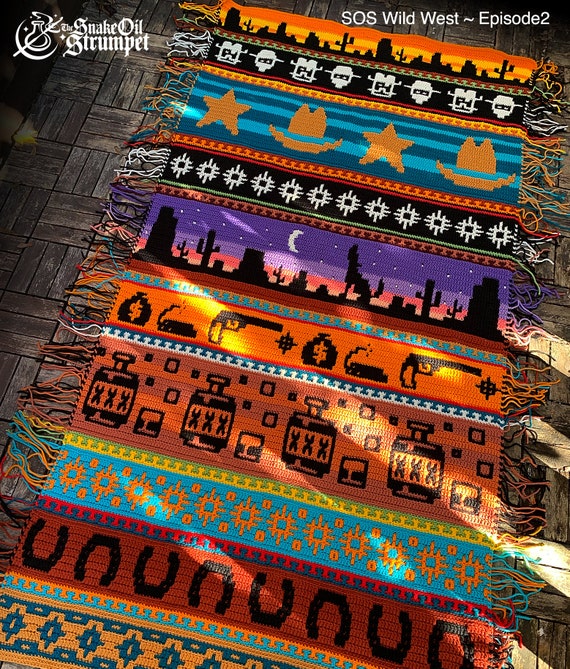 Wild West ~ Episode 2 Mosaic Crochet Pattern Collection - Etsy