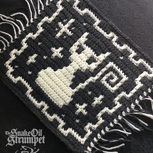 SoS Curly Cat ~ Introductory Mosaic Crochet Pattern
