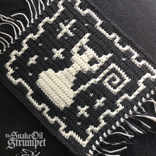 Sos Curly Cat Introductory Mosaic Crochet Pattern Etsy