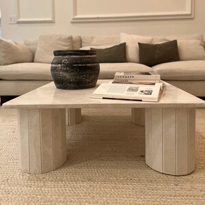 Large square marble coffee cheap table