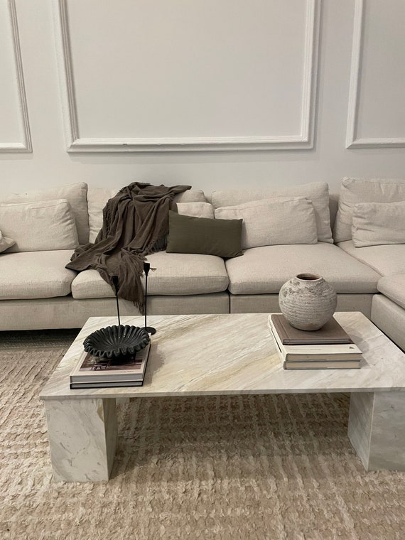 Marble rectangle side table deals