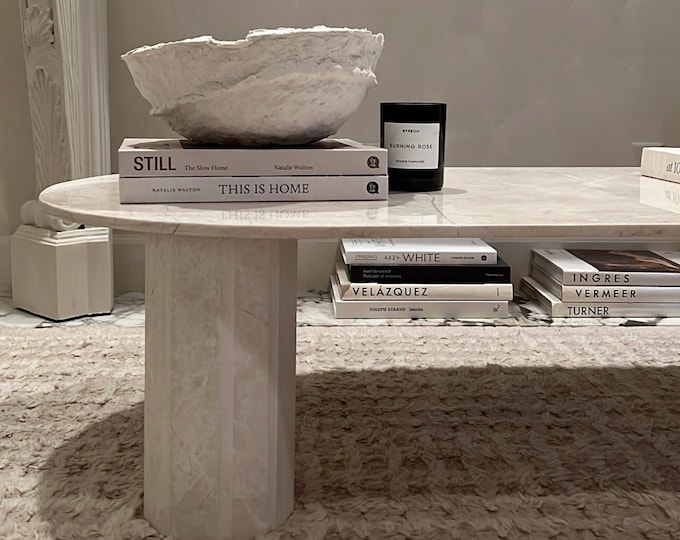 Oval Marble Coffee Table - Etsy