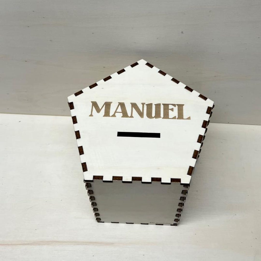 Custom Box Emoney Personalized Wooden Money Box - Custom Engraved Name - Etsy