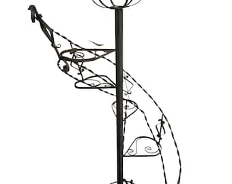 Vintage Wrought Iron cascading 5 tier plant stand
