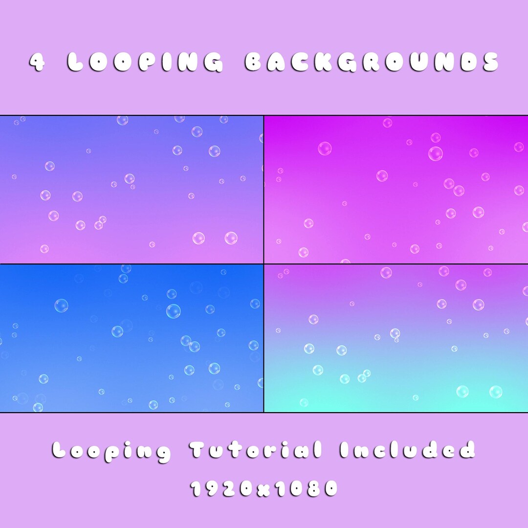 Looping Animated Stream Background – 4 Looping Gradient Videos for ...