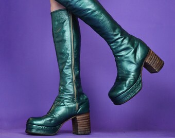 platform boots 70s