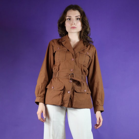 Buy Vintage 1970s Yves Saint Laurent YSL Rive Gauche Safari Shirt 