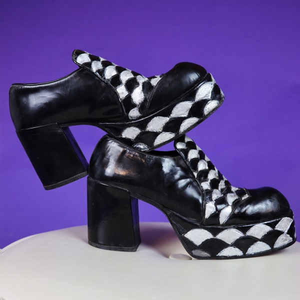 mens vintage platform shoes