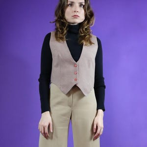Vintage 1970s Handmade Waistcoat Plaid