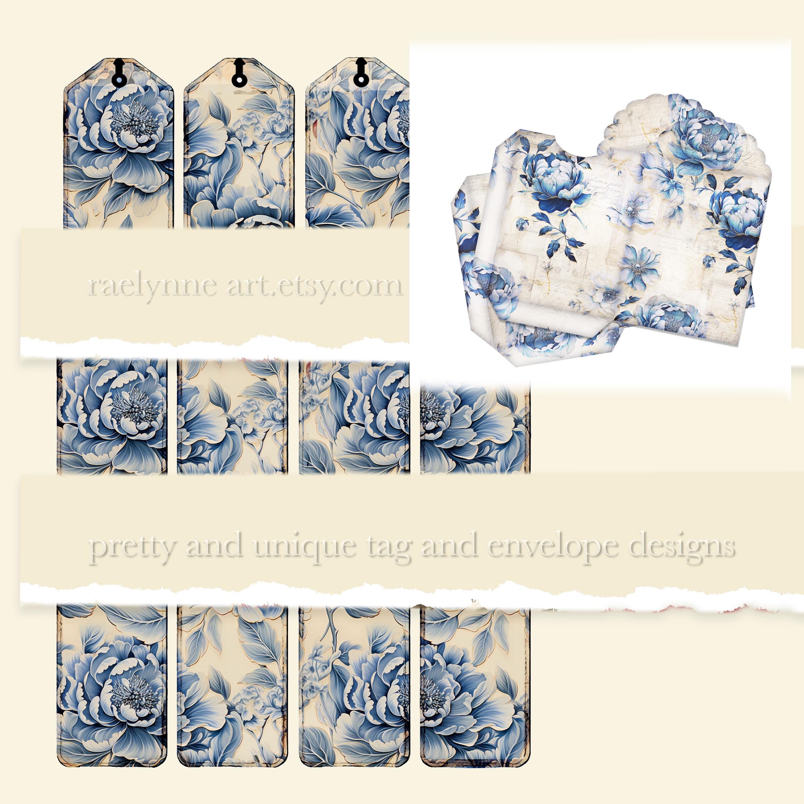 Junk Journal Kit, Vintage Printable Scrapbook Pages, Floral Digital ...