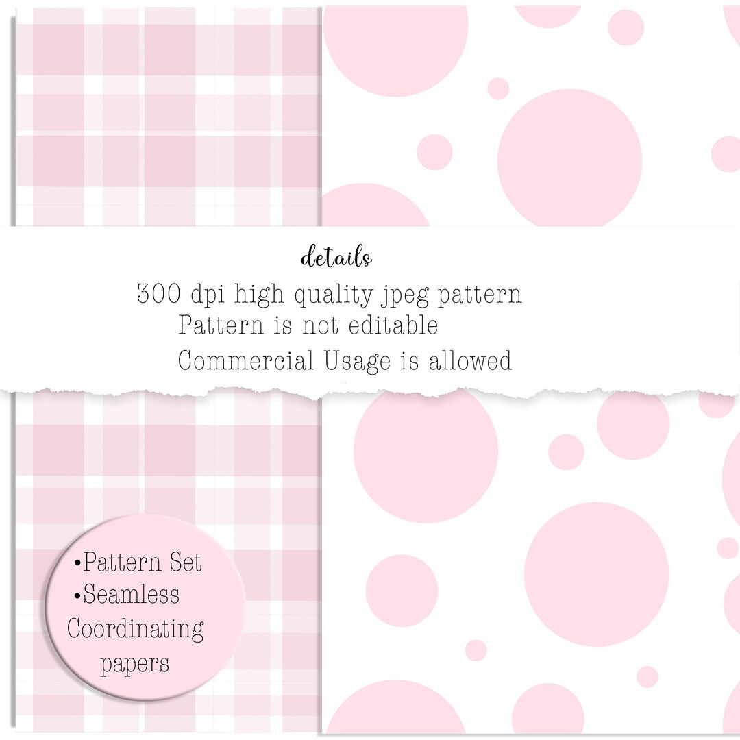 Pink Seamless Pattern, Spring Printables, Coordinating Papers, Easter ...
