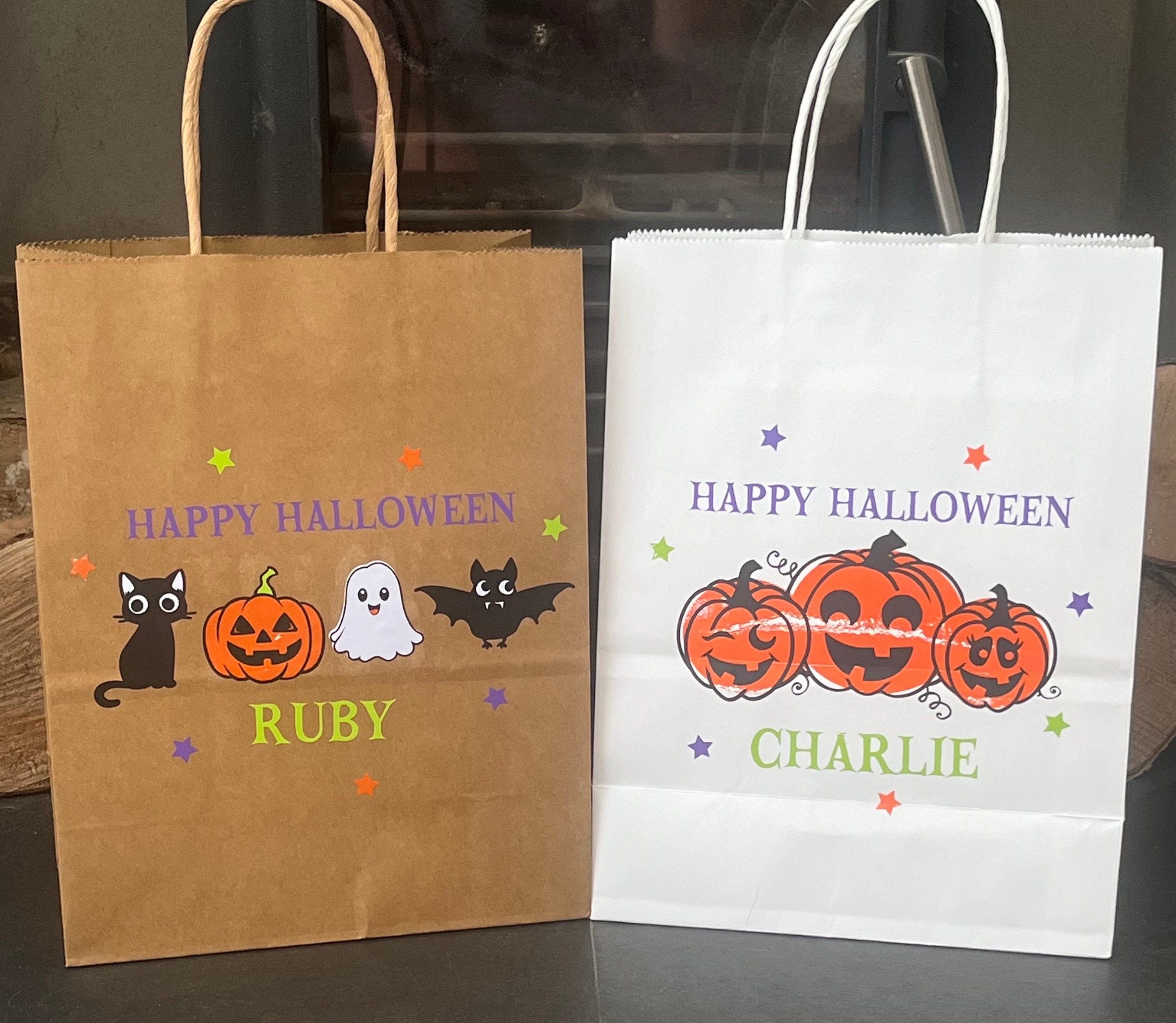 Personalised Halloween Gift Bag Halloween Bag Gift Bag Etsy UK