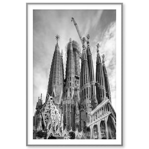 Sagrada Familia, Barcelona, Spain. Modernist Architecture, Antoni Gaudi Decor, Digital Download Photo Print