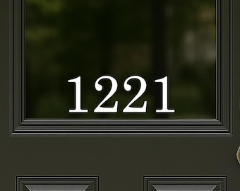 Mailbox Number Decal, Modern Mailbox Numbers, Custom House Numbers Vinyl, Address Numbers Sticker, Door Number Decal