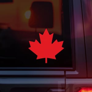 Canada Strong Vinyl Car Decal, Canada Strong, Buy Canadian, Maple Leaf Bumper Sticker, Laptop Decal, Window Decal, Political Decal