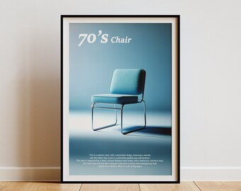 AKTIV's '1970's Classic Chair' Exhibition Print: Heritage Aesthetic, Time-Honored Visuals, Matches Contemporary Home Styles