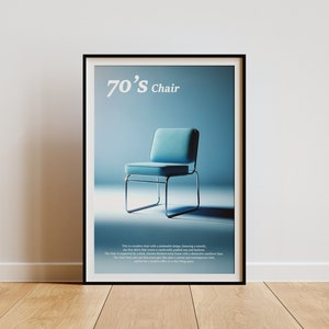 AKTIV's '1970's Classic Chair' Exhibition Print: Heritage Aesthetic, Time-Honored Visuals, Matches Contemporary Home Styles image 1