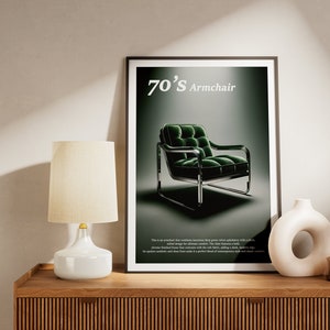 AKTIV's '1970's ArmChair' Exhibition Print: Vintage Aesthetic, Superior Quality, Ideal for Elegant Interior Designs image 3