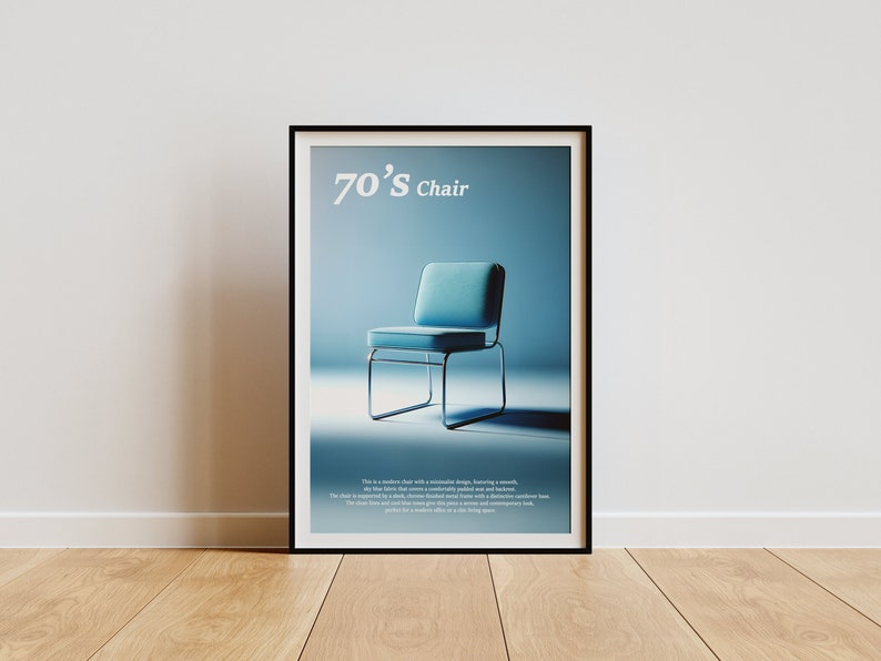 AKTIV's '1970's Classic Chair' Exhibition Print: Heritage Aesthetic, Time-Honored Visuals, Matches Contemporary Home Styles image 1