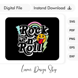 Rock N Roll kinderen, Rock Star gesneden bestand, Cricut gesneden bestand, silhouet gesneden, peuter shirt Svg, Kid T-shirt Svg - Rock Plotter gesneden, Rockmuziek