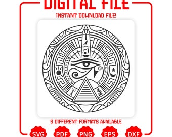 Ankh Symbol Svg, Eye of Horus Svg, Eye of Ra Svg, Egyptian God Svg ...