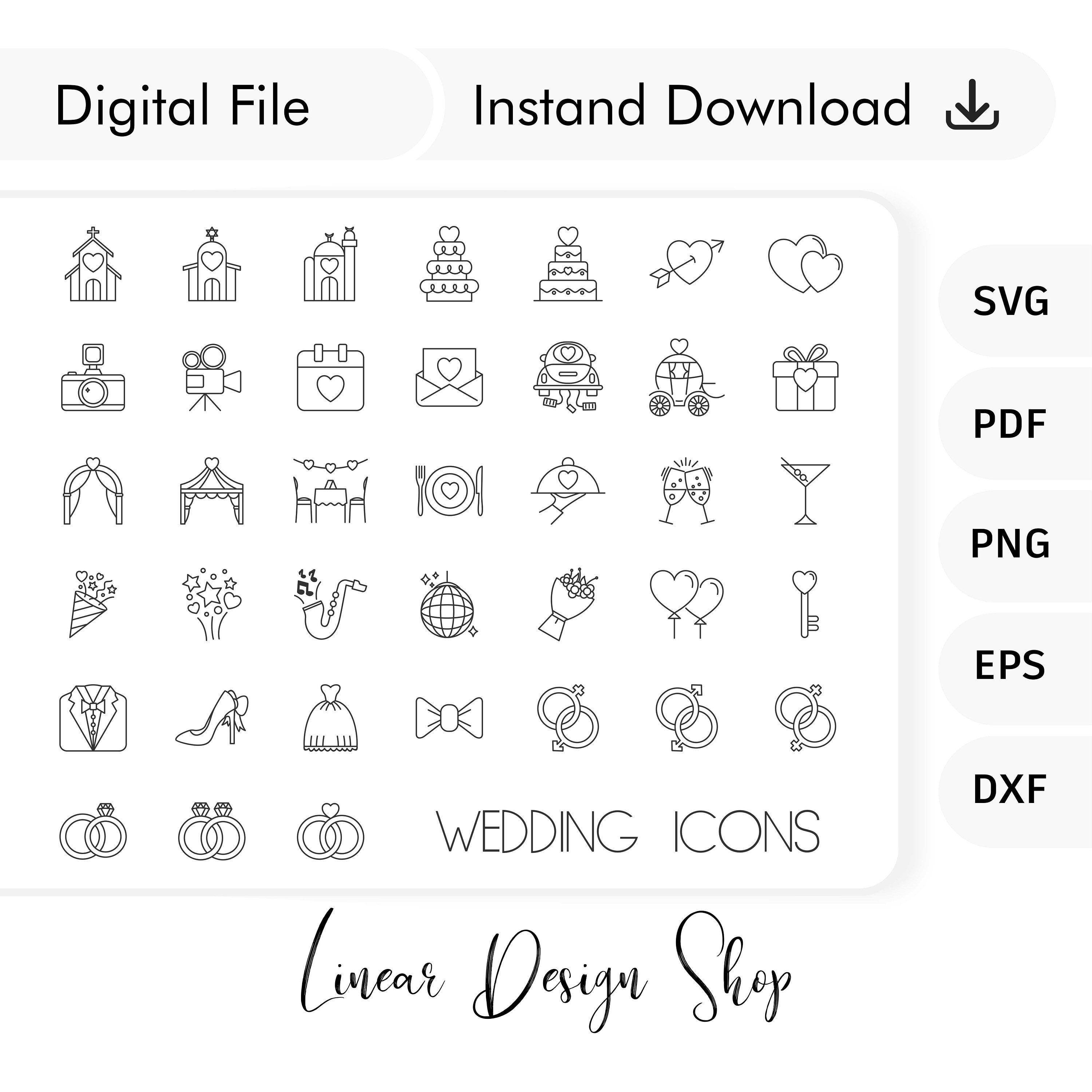 Timeline Icons SVG Bundle - Minimalistische Planer Grafiken (Digitaler ...