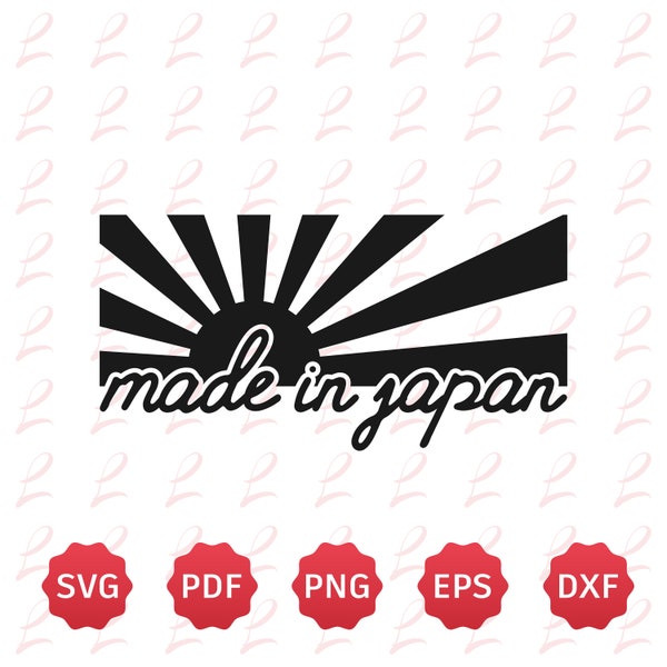 Made in Japan cut file -  Made in Japan Cricut - Made in Japan Silhouette - Made in Japan Sticker - Jdm Car Sticker - Japan car Sticker