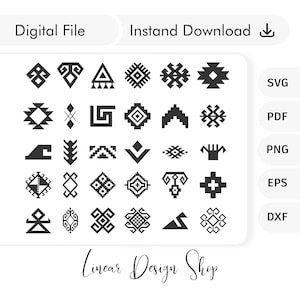 Traditional rug patterns bundle, Turkish ethnic patterns, Anatolian motifs, ethnic patterns for Cricut, Laser cut, Vinyl cut