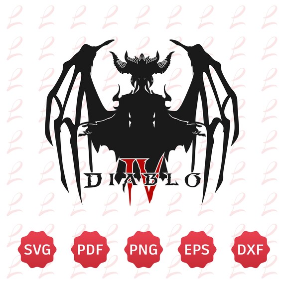 Diablo 4 Inspired T-shirt SVG Lilith Silhouette Svg Diablo - Etsy