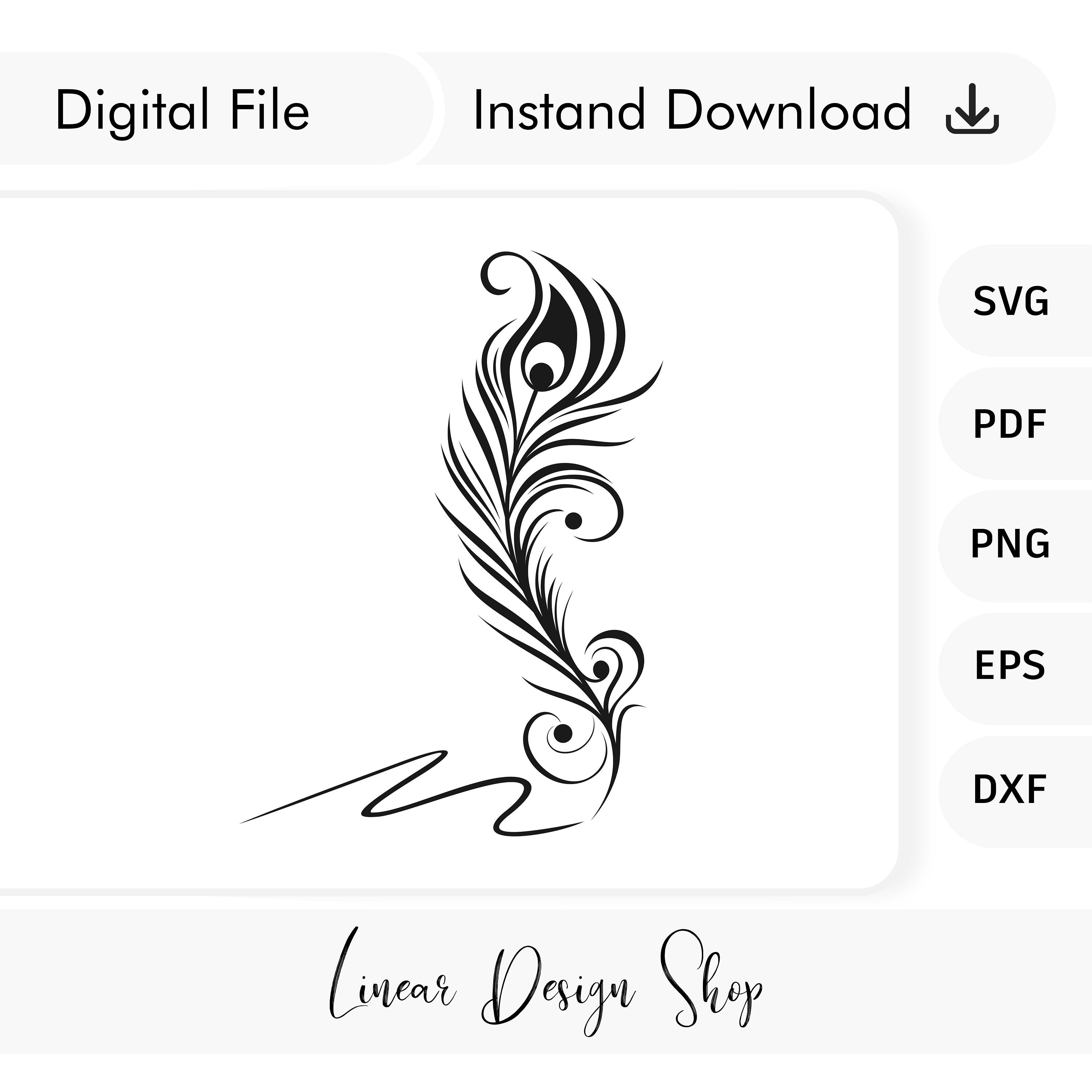 Abstract Quill Pen Design - Etsy