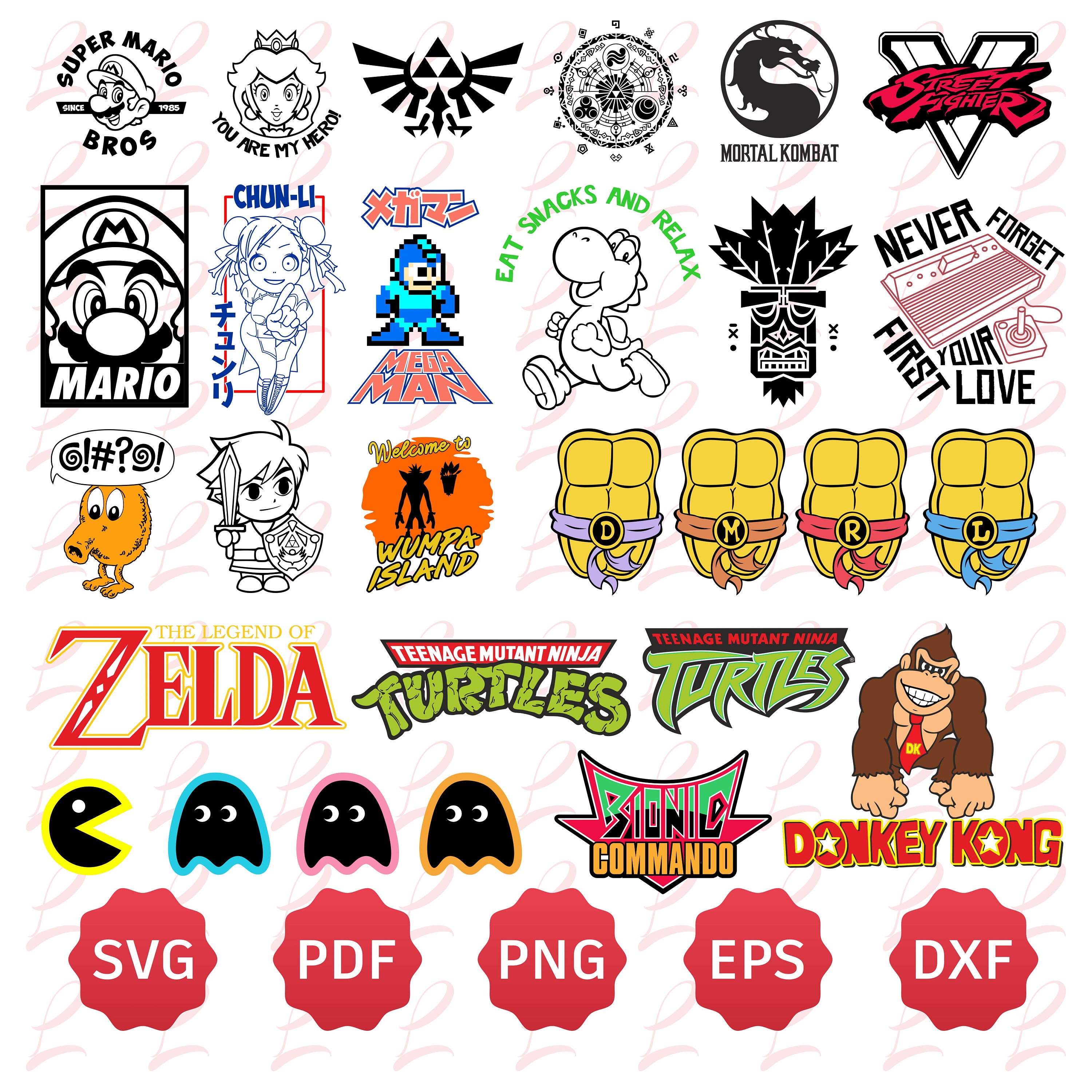 Retro Game Bundle Retro Game Svg for Cricut Retro Game Svg Etsy