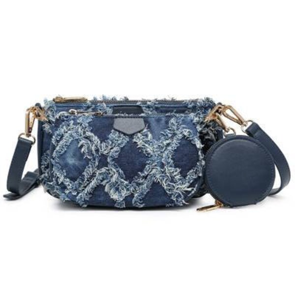 Denim Cross Body Bag Etsy