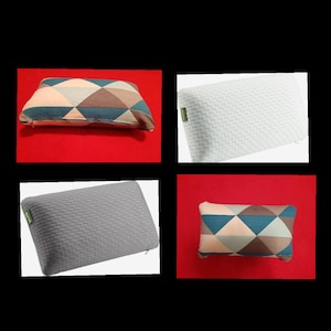 Pillowcase 24x42x12 cm for anatomical memory ergonomic pillow 2 pcs in one