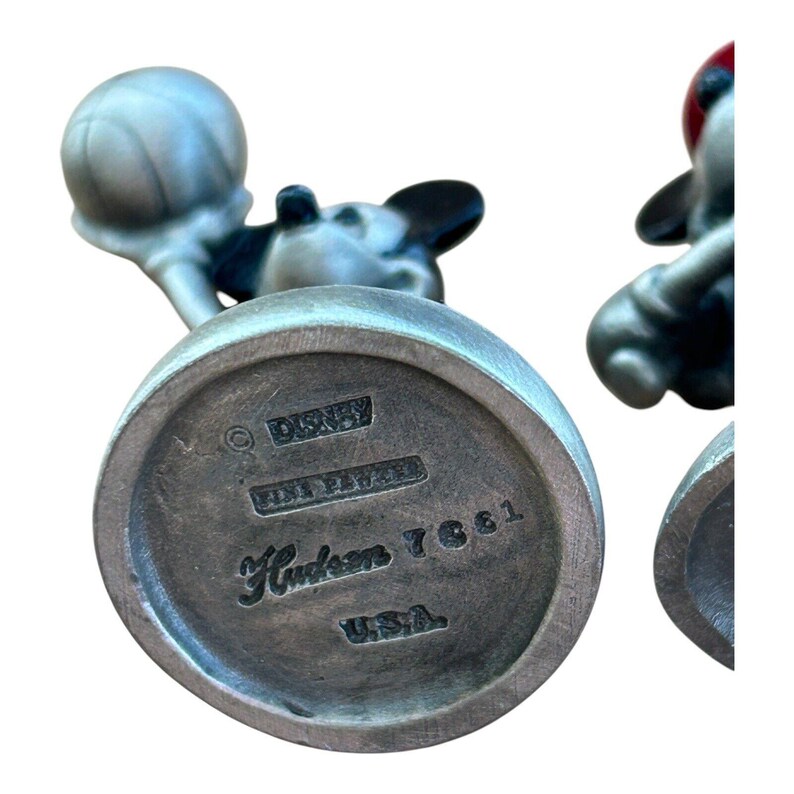 Mickey Mouse Disney Pewter Figurines by Hudson USA set of 4 image 4