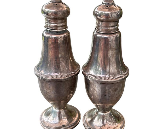 Vintage DUCHIN CREATION Sterling Silver Salt & Pepper Shakers