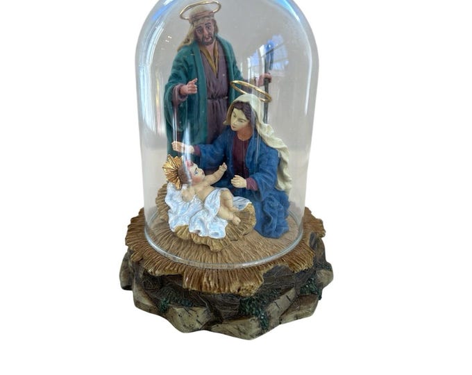 Gianni Benvenuti 'A King Is Born' Nativity Figurine Dome Limited Edition