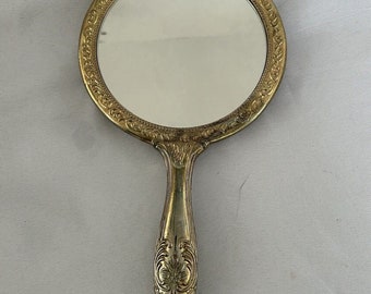 espejo de mano vintage pesado