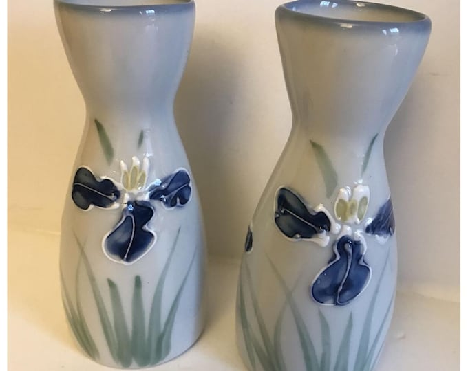 JAPANESE SAKE  hand painted Set Of 2