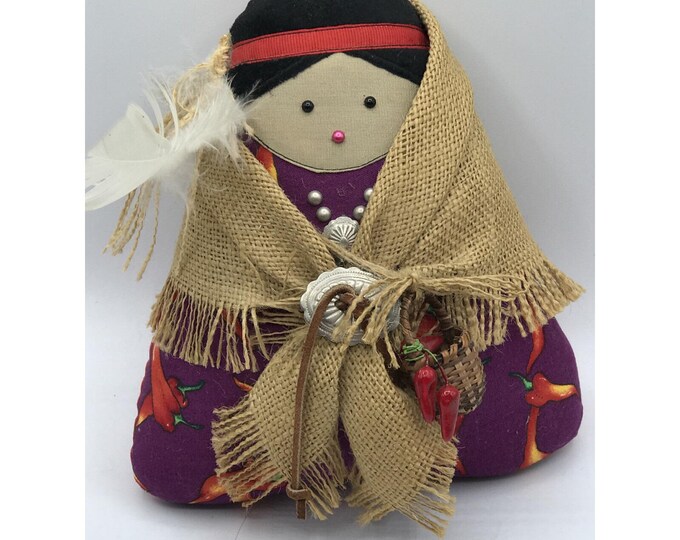 Native American Navajo Wini Doll by Sue Malinski - USA Chili Peppers