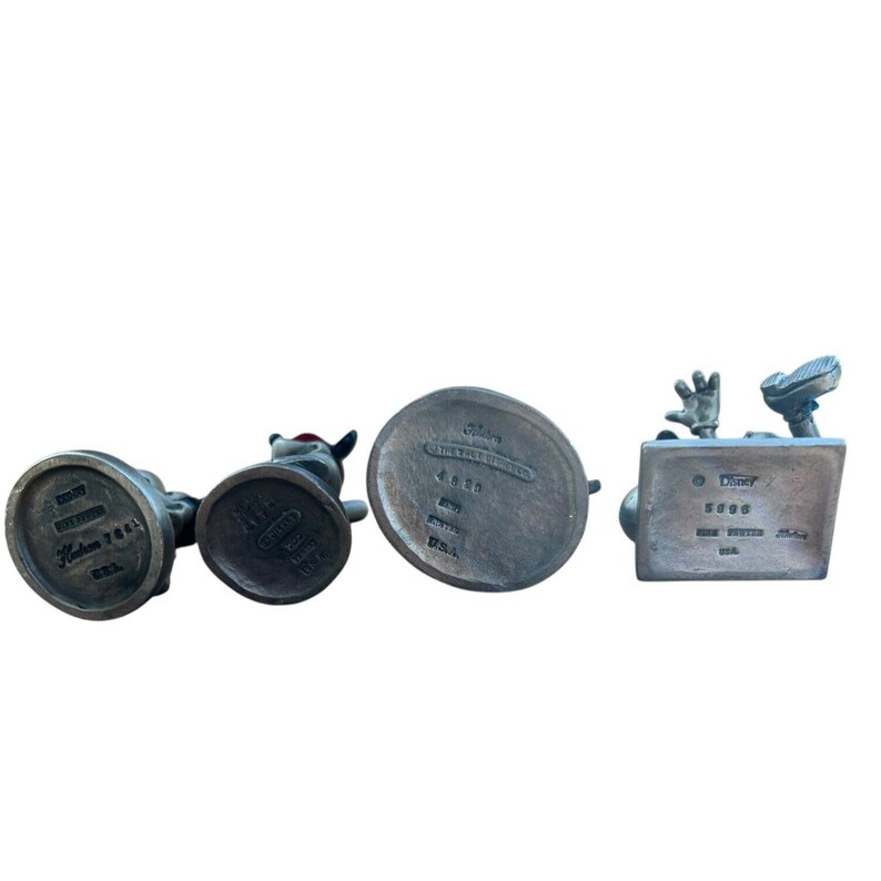 Mickey Mouse Disney Pewter Figurines by Hudson USA set of 4 image 3
