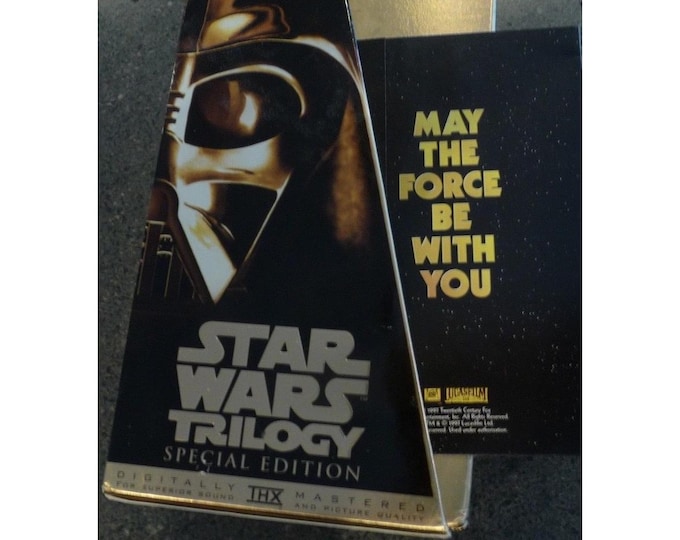 Star Wars Trilogy (VHS, 1997, Special Edition) Gold Box DIGITAL THX