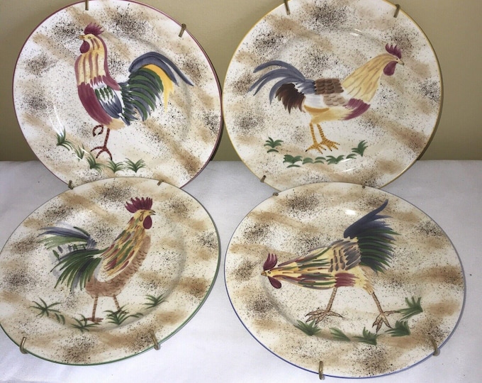 American Atelier 'Rooster' Salad/Dessert Plates set of 2